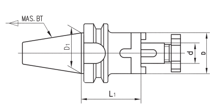 BT Combi Shell Mill Arbor