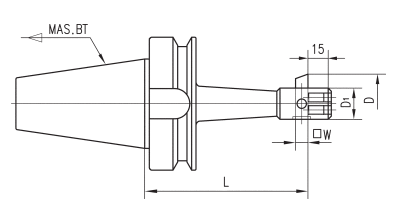 STRAIGHT MOUNTING SQUARE BITE BORING ARBORS