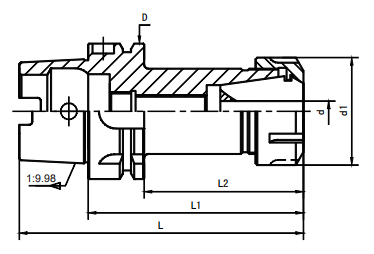 HSK  ER Collet Chuck Form A