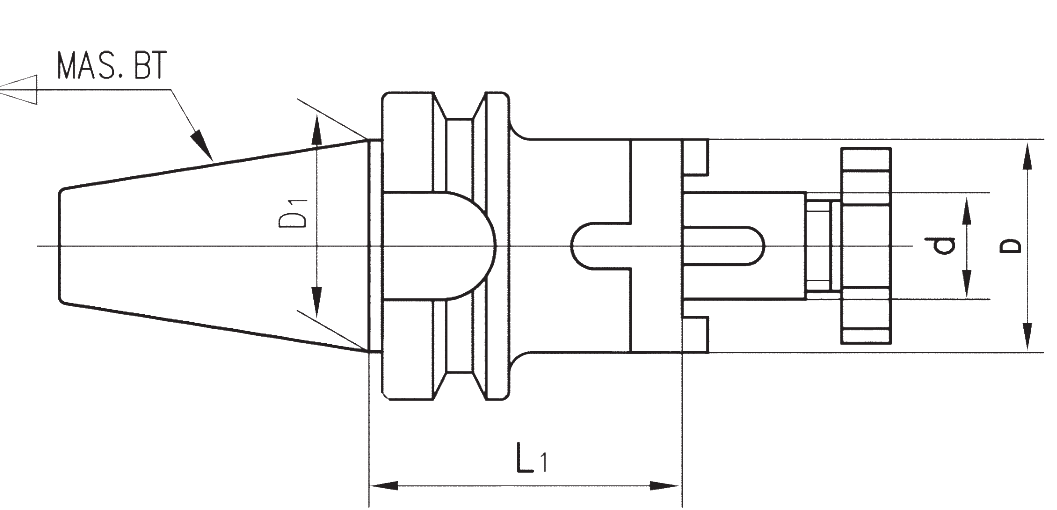 BT Combi Shell Mill Arbor