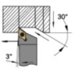 External Turning Toolholder SDJCR 93°