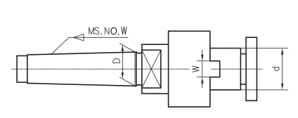 Morse Taper Face Mill Arbor