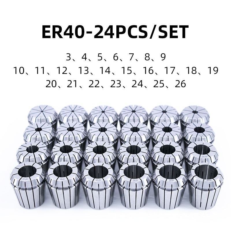 ER40 Collet Kit 3-26mm 24pcs